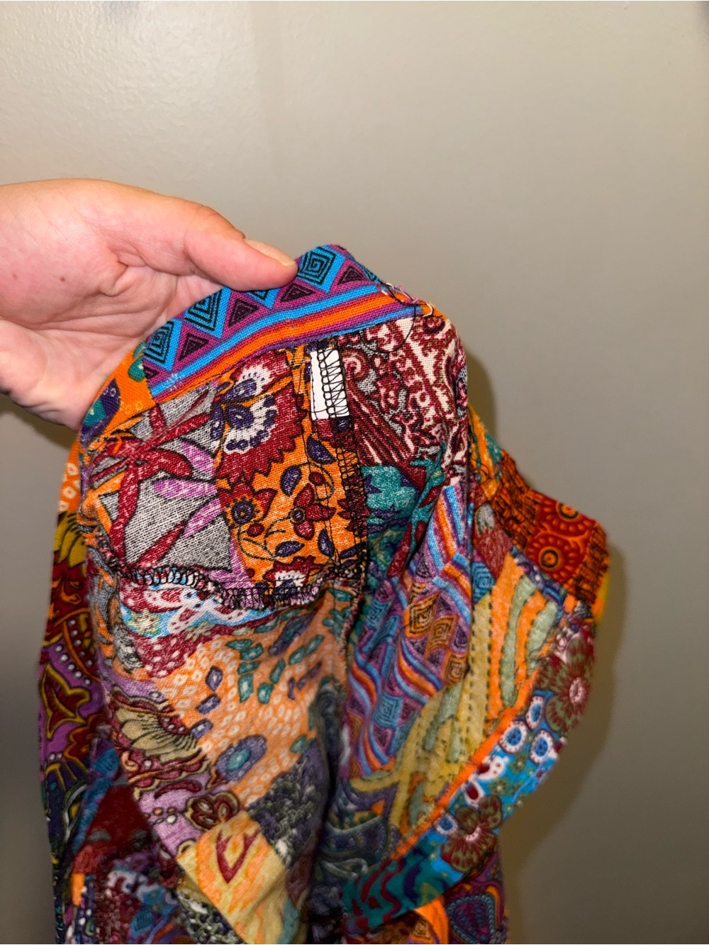 Bohemian Patchwork Maxi Skirt - Multicolor - Picture 7 of 7